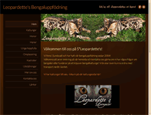 Tablet Screenshot of leopardettes.se